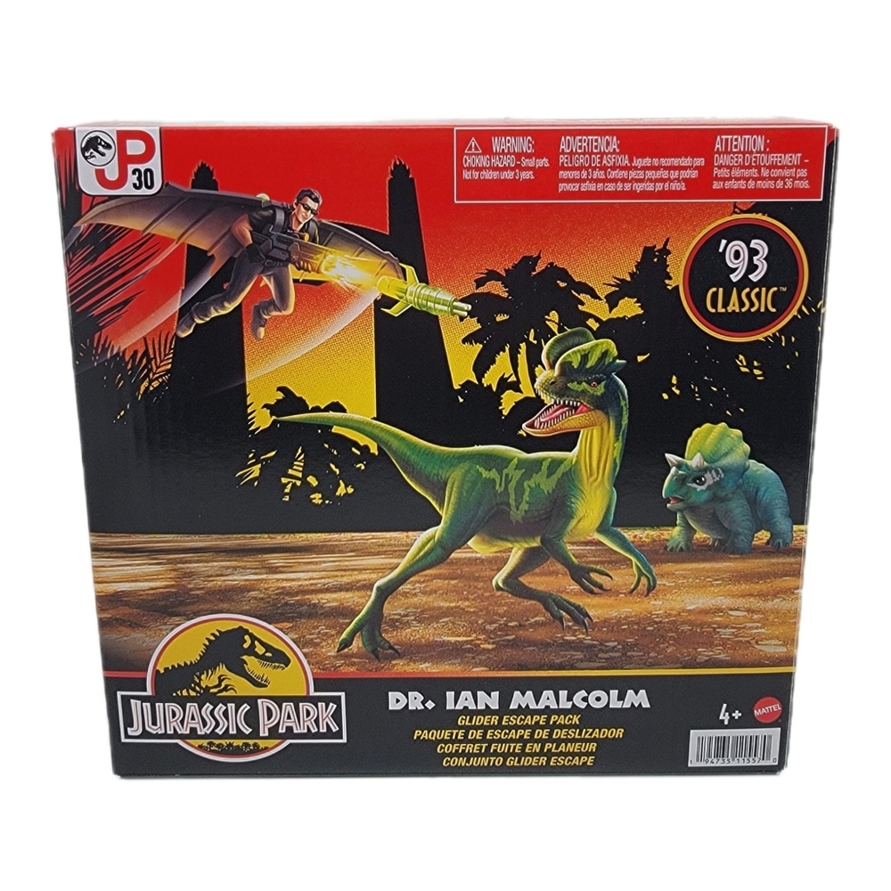 Jurassic Park 2 Lost World '93 Glider Escape Pack Ian Malcolm 30th Anniversary